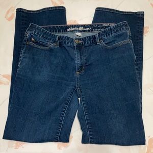 Eddie Bauer Truly Straight Bootcut Jeans. Sz14
